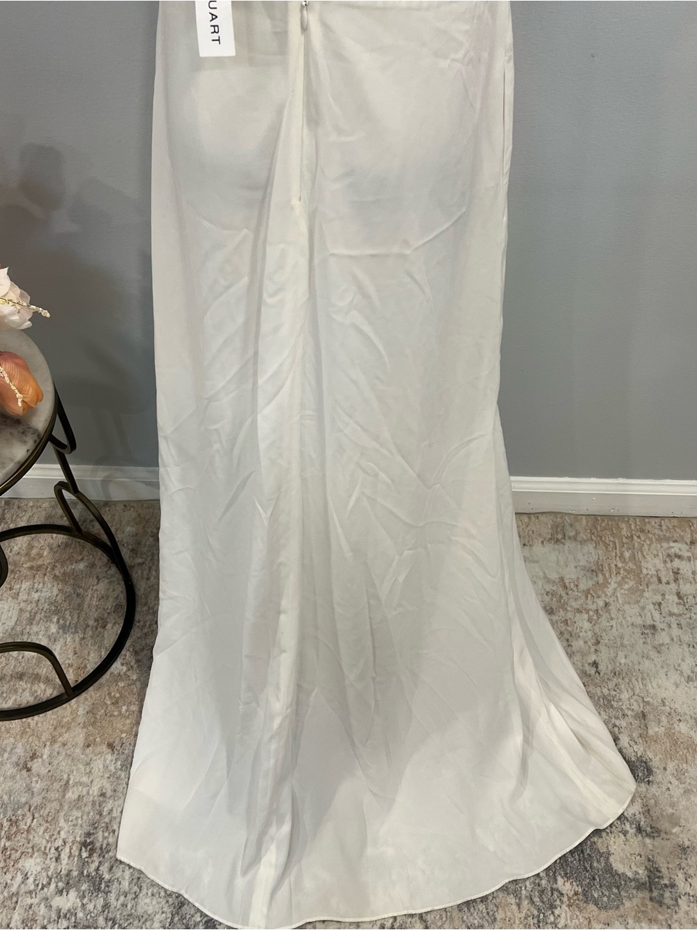 Jill Jill Stuart White / Off White Strappy V Neck Sleeveless Maxi Gown - Size 6 - Picture 9 of 11